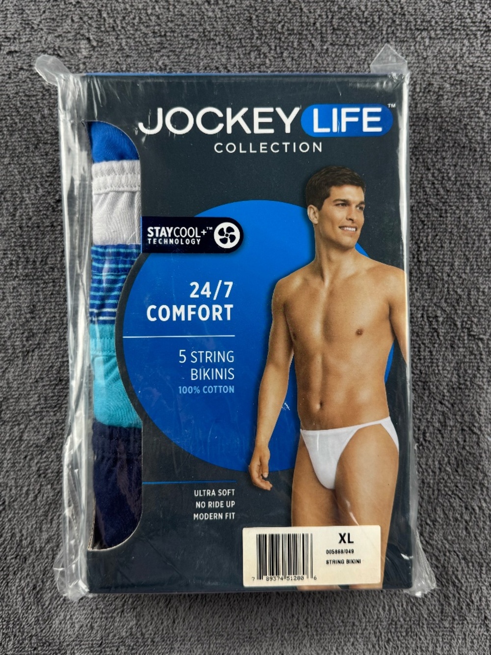 Jockey Life men's string bikini briefs - 5 pack